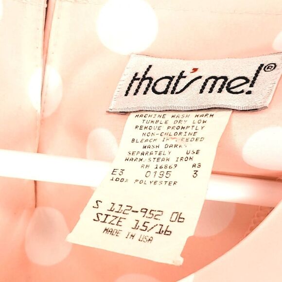 That's Me women's Vintage Pink Polka Dot Blouse - Picture 2 of 5